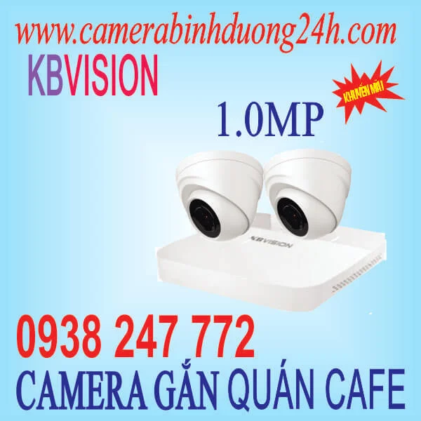 Trọn bộ 2 camera quan sát Kbvision Kx-1004c6
