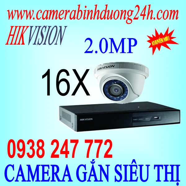 Lắp đặt trọn bộ 16 camera quan sất Hikvision 162CE56DOT