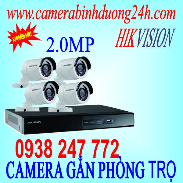 Trọn bộ lắp đặt 4 camera Kbvision 42Ce16DOt